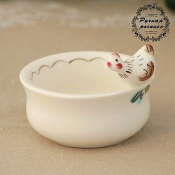 Солонка «Курочка», 7,5х7,5х6 см, 70 мл, 1 сорт