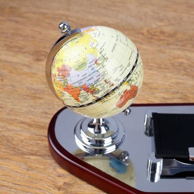 Набор настольный 3в1 (визитница, карандашница, глобус)