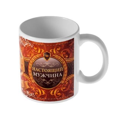 Подарочный набор "100% Настоящий мужчина", (оскар, кружка) 23х8,5х23 см