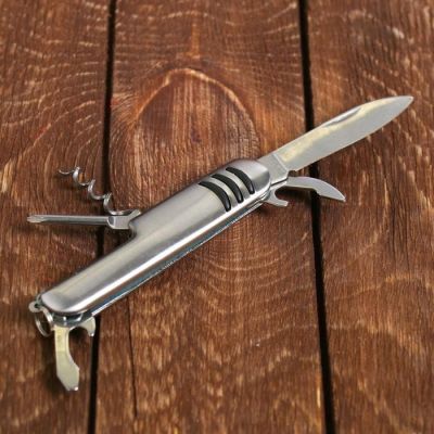 Подарочный набор "Защитник отечества", диплом, нож 5 предм., 17,5 х 2,3 х 18,4 см