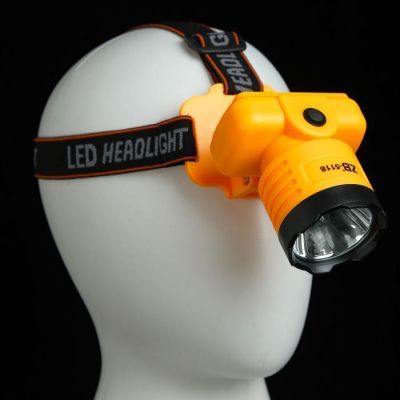 Фонарь налобный аккумуляторный 3 Вт, 1200 мАч, 3 режима, микс