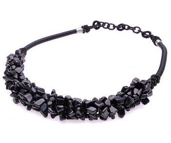 Колье Агат "Аквилегия" П3109