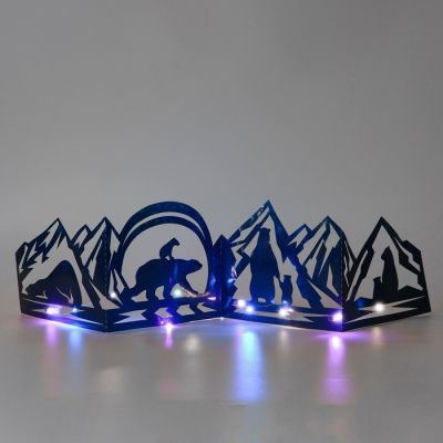 Новогодний декор с гирляндой «Мишки», длина 70 см.