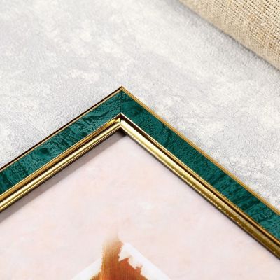 Фоторамка из пластика Малахит  385 21х30 14мм/ фигурный(24)