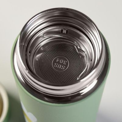 Термос "Ромашка" 500 мл, сохраняет тепло 10 ч, с ситом, 6.5 х 22 см, микс