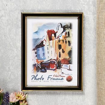 Фоторамка из пластика Черный 389 15х20 14мм/ фигурный(24)