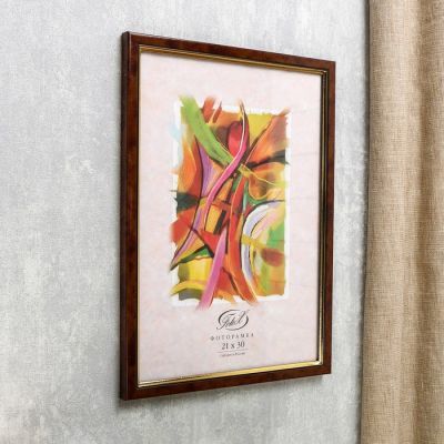 Фоторамка "Карельская береза" пластик 21х30 см