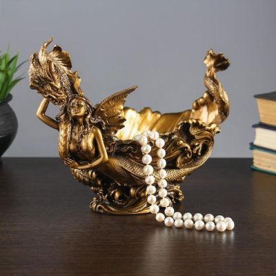 Подставка под мелочи "Дракон и русалка" 33х16х21см