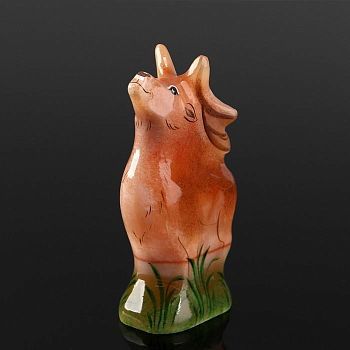 Сувенир «Олень», 4,5x7,5 см, селенит