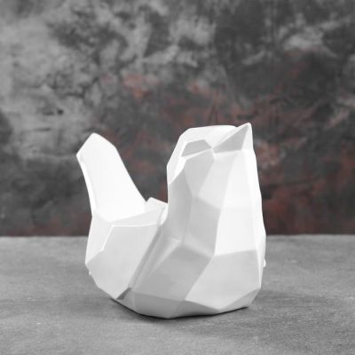 Подставка под мелочи "Птичка" белая 33х16,5х21см