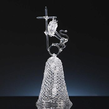 Колокольчик сувенирный "Лев, ручной работы, в подарочном сундуке