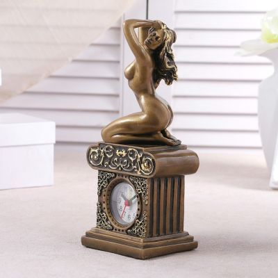 Часы настольные "Эвтерпа", цвет золото, 26х11.5х7.5 см микс