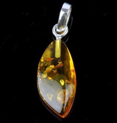 Кулон Янтарь "Золотой дождь" арт.ЯК-005