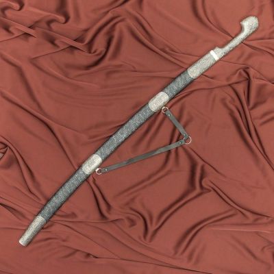 Шашка сувенирная "Шамиль"(наборный-кожа/мельхиор)