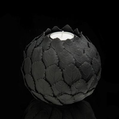 Подсвечник "Артишок" черный матовый