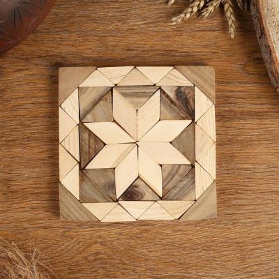 Подставка под горячее «Бантик», 15х15 см, можжевельник