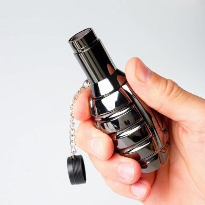 Зажигалка газовая "Граната", пьезо, 11х5х5 см, чёрная