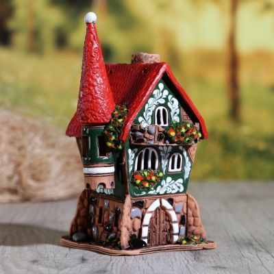 Аромалампа Домик «Елена», ручная работа, микс 17 см