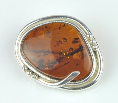 Брошь Янтарь "Медовый спас" арт.ЯК-240