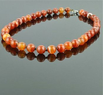 Бусы Сердолик "Классика №10" арт. НСР-1(10)-46-3у