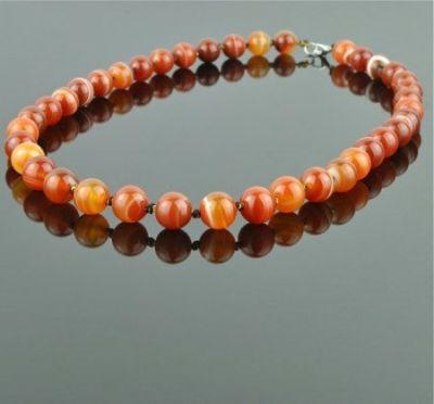 Бусы Сердолик "Классика №10" арт. НСР-1(10)-46-3у