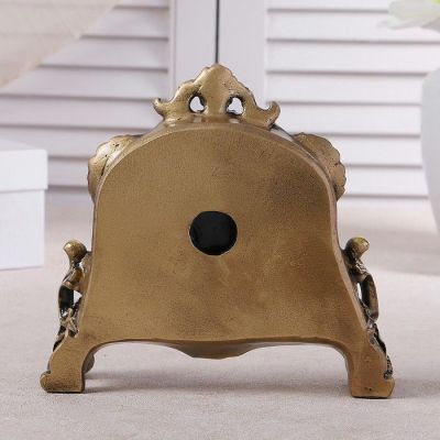 Часы настольные "Каминные", цвет  золотой, 21х19х6.5 см