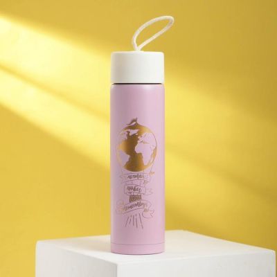 Термос "Мечтай, люби, путешествуй", 350 мл, сохраняет тепло 8 ч