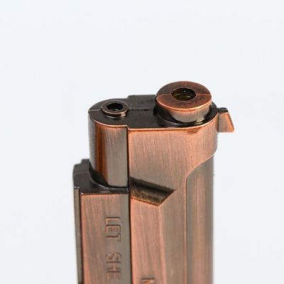 Зажигалка с лазерной указкой "Беретта" на подставке, пьезо, микс, 11х13 см