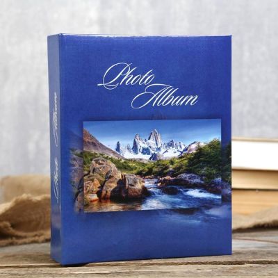 Фотоальбом BRAUBERG на 200 фотографий 10х15 см "Горный пейзаж"