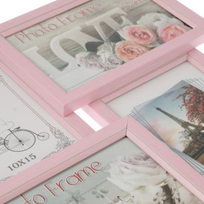 Фоторамка "Розовая" 29х45 см на 6 фото 10х15 см