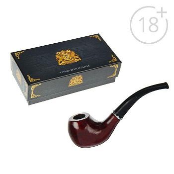 Трубка "Командор" люкс, тигровый раструб, 14 см