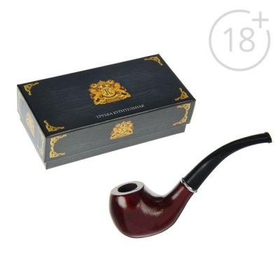 Трубка "Командор" люкс, тигровый раструб, 14 см