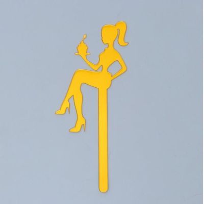 Топпер акрил «Девушка», 15 см