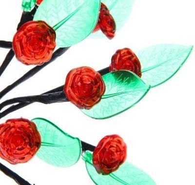 Светодиодный куст "Роза" улич. (0,4 м., красный)