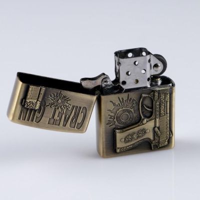 Набор зажигалок "Пистолеты", 4 шт, бензиновые, 2х9.5 см