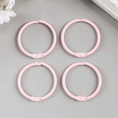 Кольца для альбома "Рукоделие" KDA-035/3, 0,35 см, 4 шт, розовый