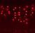 Гирлянда уличная "Бахрома" (Ш:3 м, В:0,6 м, нить силикон, красный)