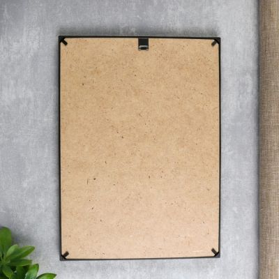 Фоторамка пластик L-3 21х30 см, чёрный, с небьющимся стеклом