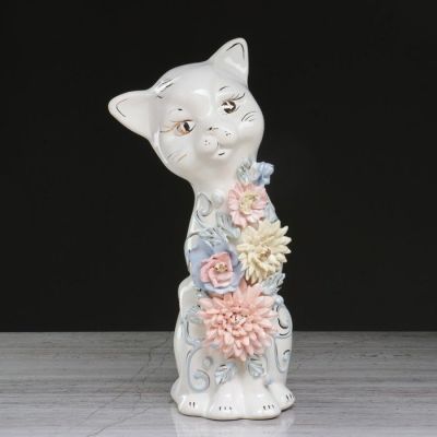 Копилка "Алиса" лепка, глянец, белая, 28 см, микс