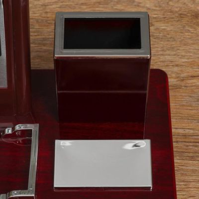 Набор настольный 5в1 (часы, карандашница, глобус, лого, подставка)