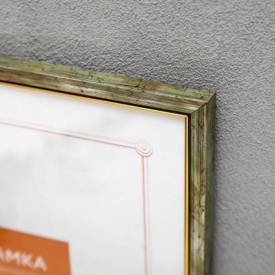Фоторамка пластик 21х30 см 1557 бронза