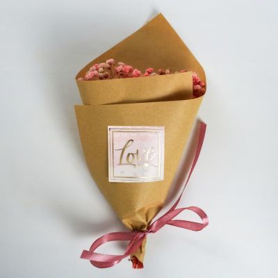 Букет из сухоцветов Love you, 13 × 21 × 5 см
