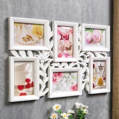 Фоторамка "Бутон" на 6 фото 10х15 см, белая