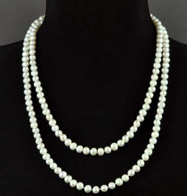 Бусы Жемчуг "Бесконечность" арт.НЖМ-1(7)-120-1-6