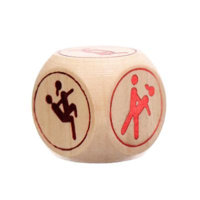 Кубик для двоих «Ночь любви. Позы», 1 деревянный кубик, 18+