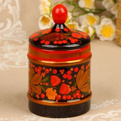 Поставок «Обеденный», 8,5х14 см, хохлома