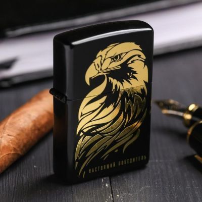 Зажигалка бензиновая "Настоящий победитель", 5,5 х 3,5 см