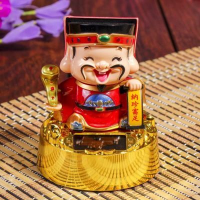 Маятник пластик от солнечной батареи "Гуань-ди с жезлом Жуи" 10х8,5х8,5 см