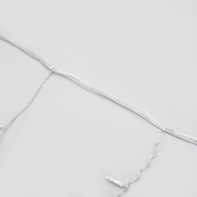 Гирлянда «Бахрома-арка» 2.5 × 1.2 м с насадками «Звёзды», IP20, прозрачная нить, 136 LED, свечение тёплое белое, 8 режимов, 220 В