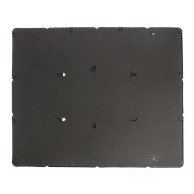 Фоторамка пластик на 12 фото 10х15 см "Закруглённые углы" чёрная 45х55 см